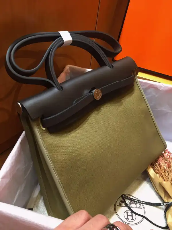 HERMES HERBAG 31CM ALL HANDMADE