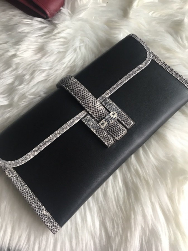 HOT SALE HERMES JIGE 29CM CLUTCH ALL HANDMADE