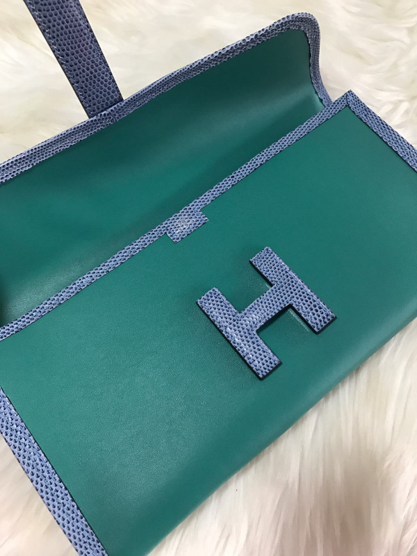 HOT SALE HERMES JIGE 29CM CLUTCH ALL HANDMADE