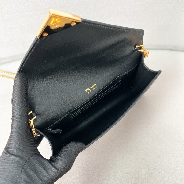 HOT SALE PRADA Patent leather mini-bag-20*11.5CM