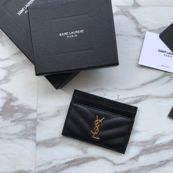 HOT SALE YSL CASSANDRE MATELASSÉ CARD CASE