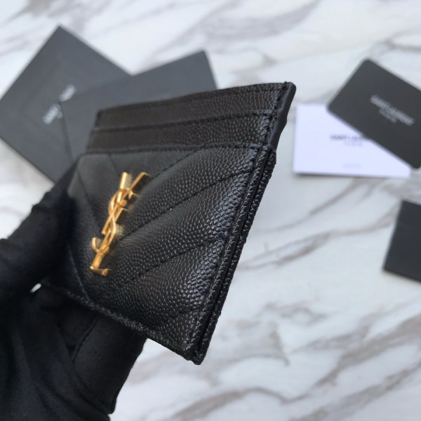 HOT SALE YSL CASSANDRE MATELASSÉ CARD CASE