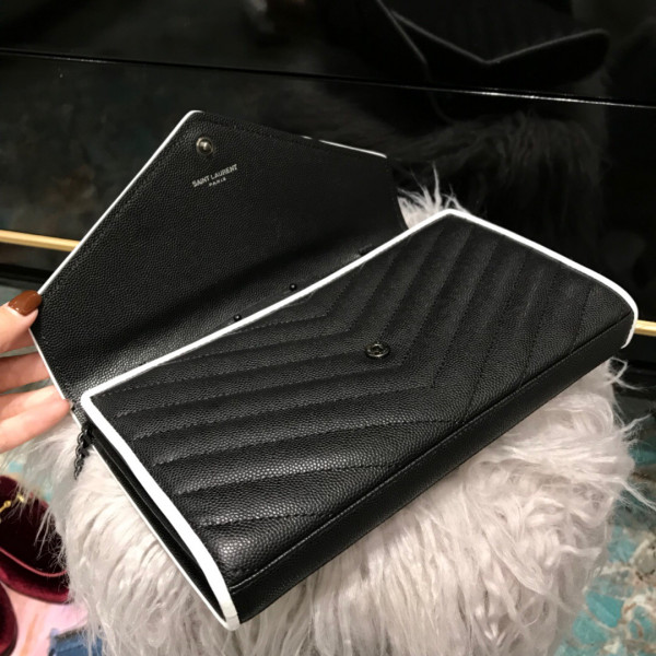 HOT SALE YSL CASSANDRE MATELASSÉ CHAIN WALLET