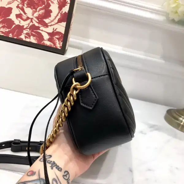 Affordable Gucci GG Marmont small matelassé shoulder bag