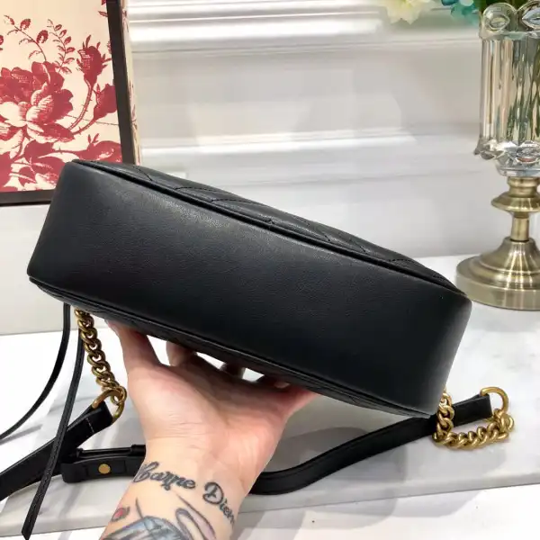 Affordable Gucci GG Marmont small matelassé shoulder bag