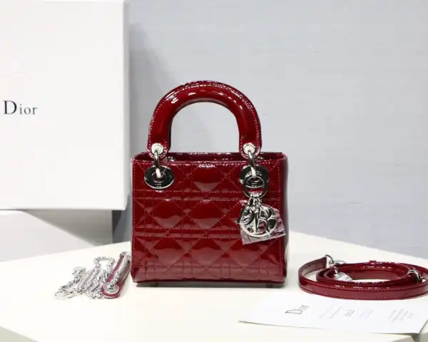 First bag ru Lady Diro Mini With Cow patent leather