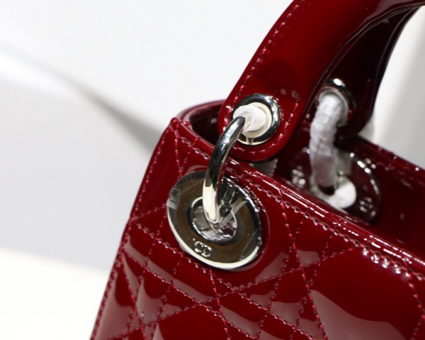 Lady Diro Mini With Cow patent leather