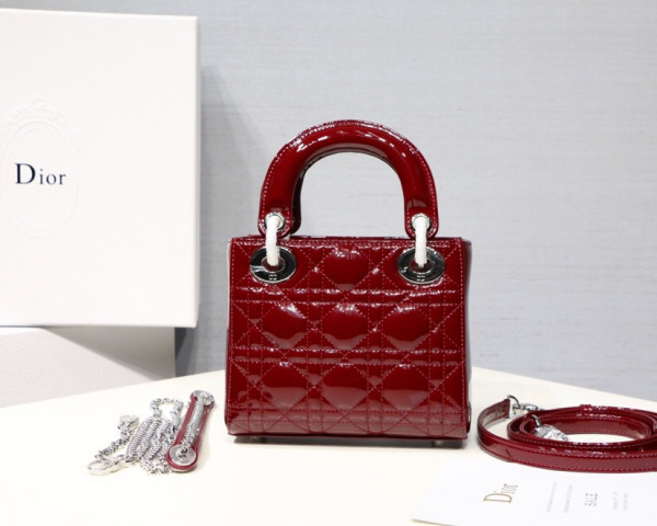 Lady Diro Mini With Cow patent leather