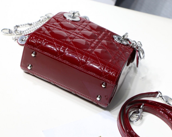 Lady Diro Mini With Cow patent leather