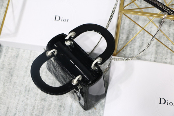 Lady Diro Mini With Cow patent leather