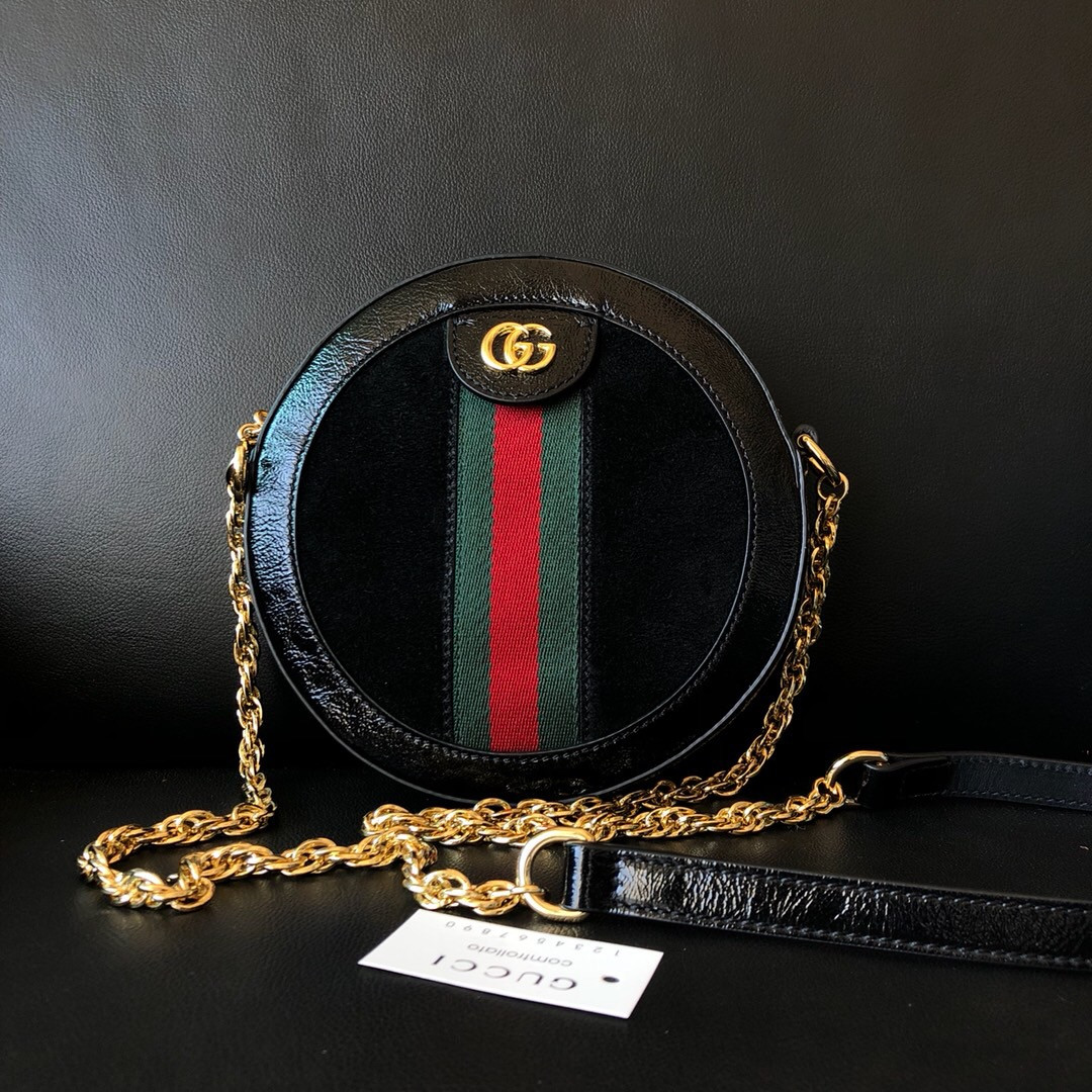 HOT SALE Gucci Ophidia mini GG round shoulder bag