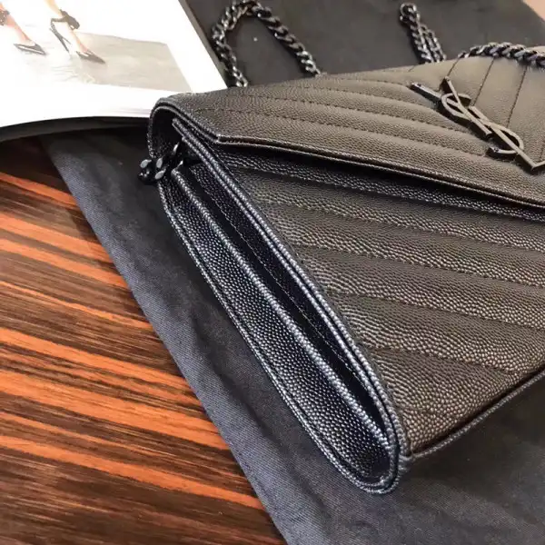 YSL CASSANDRE MATELASSÉ CHAIN WALLET