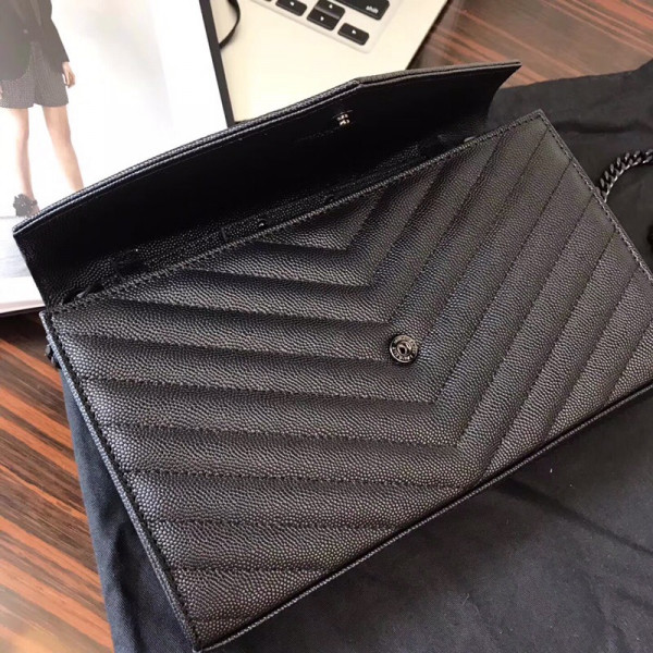 HOT SALE YSL CASSANDRE MATELASSÉ CHAIN WALLET