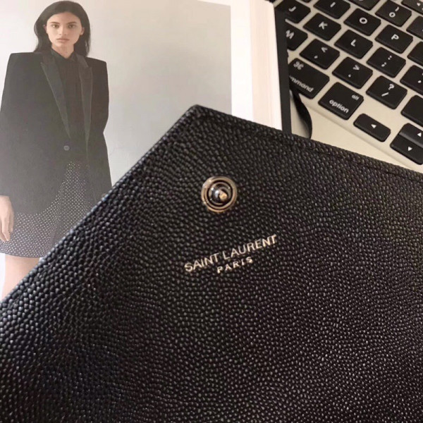 HOT SALE YSL CASSANDRE MATELASSÉ CHAIN WALLET