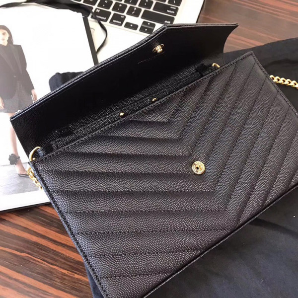 HOT SALE YSL CASSANDRE MATELASSÉ CHAIN WALLET