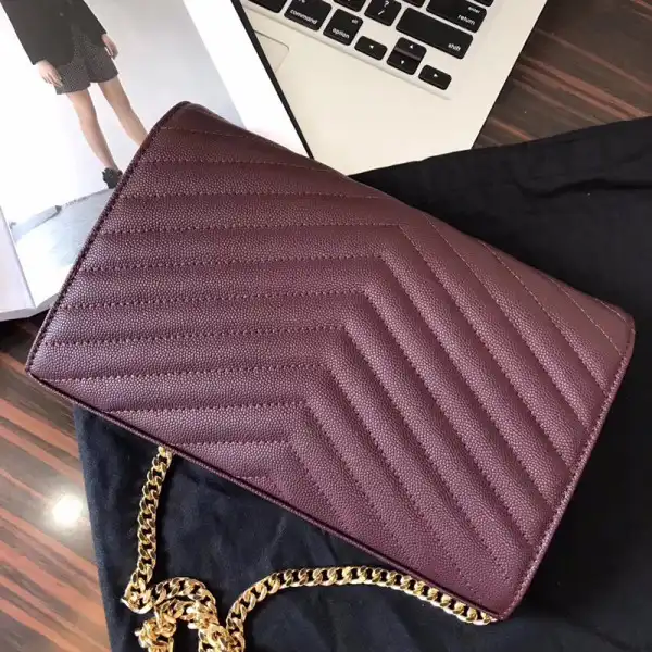 YSL CASSANDRE MATELASSÉ CHAIN WALLET