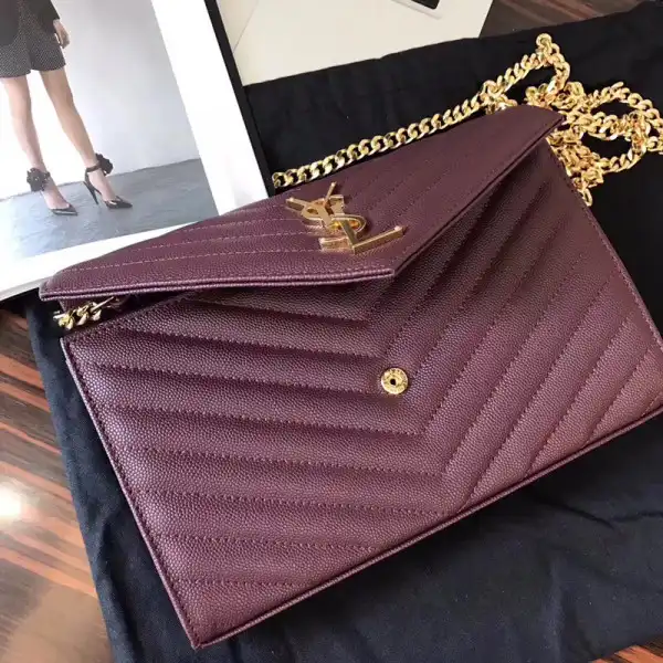 YSL CASSANDRE MATELASSÉ CHAIN WALLET