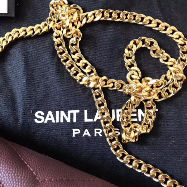 HOT SALE YSL CASSANDRE MATELASSÉ CHAIN WALLET