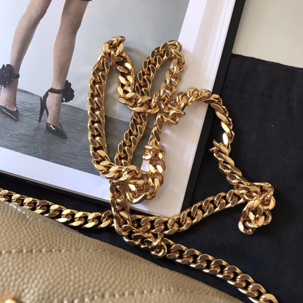 HOT SALE YSL CASSANDRE MATELASSÉ CHAIN WALLET