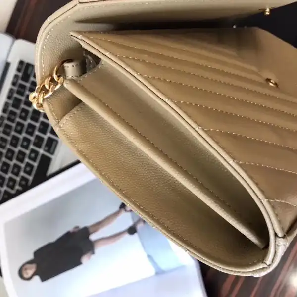 YSL CASSANDRE MATELASSÉ CHAIN WALLET