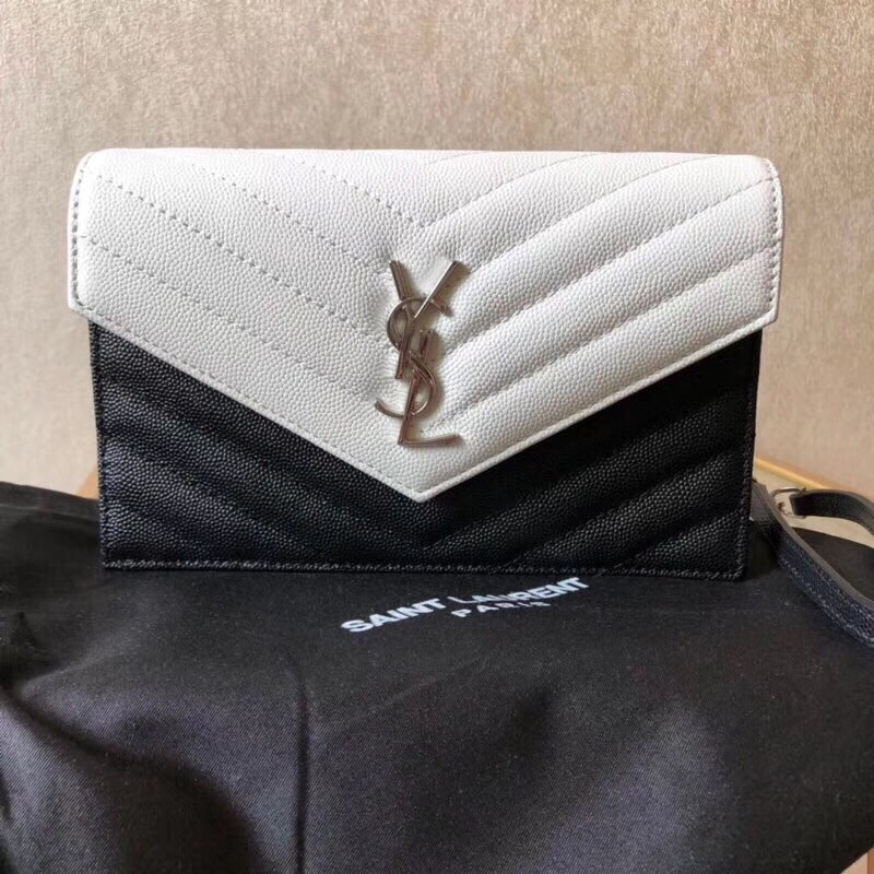 HOT SALE YSL CASSANDRE MATELASSÉ CHAIN WALLET