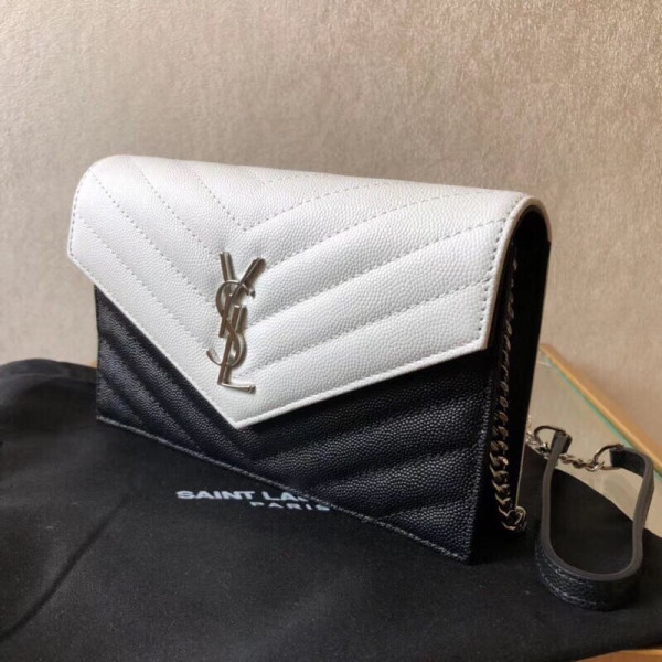 HOT SALE YSL CASSANDRE MATELASSÉ CHAIN WALLET