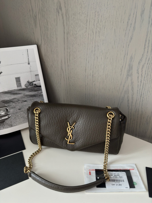 HOT SALE YSL CALYPSO MEDIUM IN GRAINED LAMBSKIN