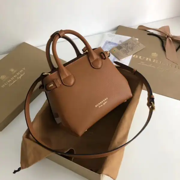 Burberry The Baby Banner in Leather and House Check