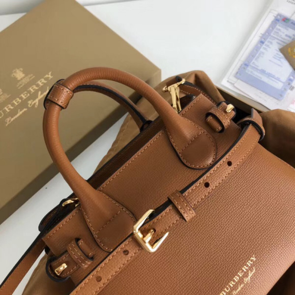 HOT SALE Burberry The Baby Banner in Leather and House Check