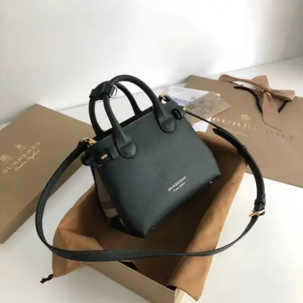 Burberry The Baby Banner in Leather and House Check