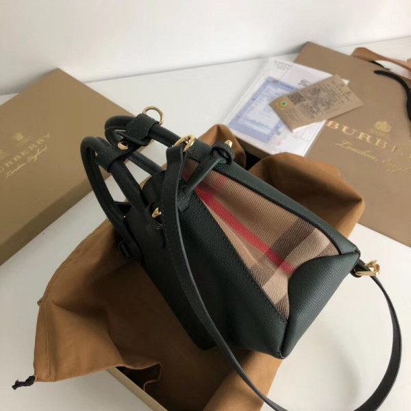 HOT SALE Burberry The Baby Banner in Leather and House Check