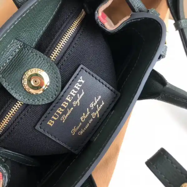 Burberry The Baby Banner in Leather and House Check