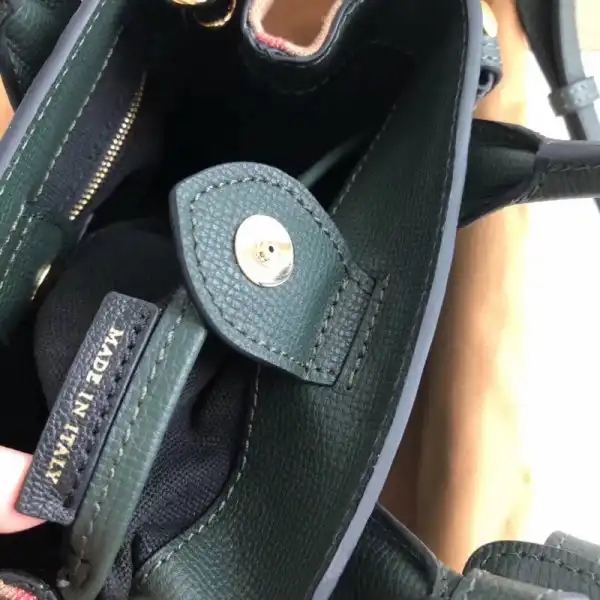 Burberry The Baby Banner in Leather and House Check