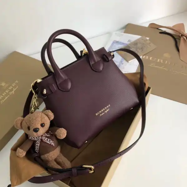 Burberry The Baby Banner in Leather and House Check