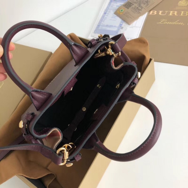 HOT SALE Burberry The Baby Banner in Leather and House Check