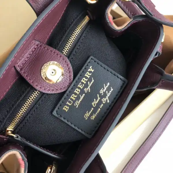 Burberry The Baby Banner in Leather and House Check