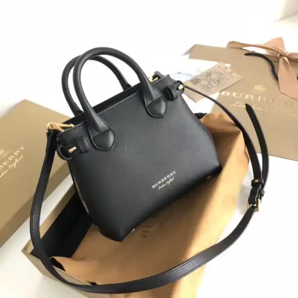 Burberry The Baby Banner in Leather and House Check