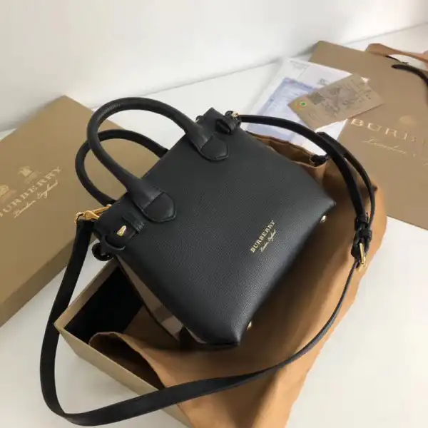 Burberry The Baby Banner in Leather and House Check