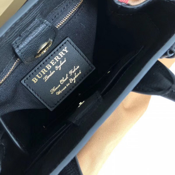 HOT SALE Burberry The Baby Banner in Leather and House Check