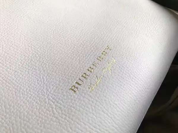 Burberry The Small Banner in Leather and House Check