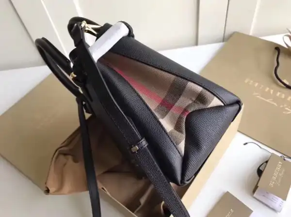 Burberry The Small Banner in Leather and House Check