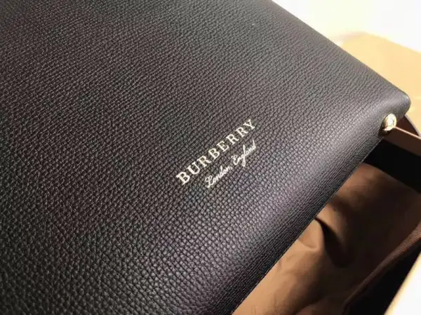 Burberry The Small Banner in Leather and House Check