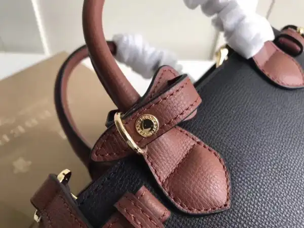 Burberry The Small Banner in Leather and House Check