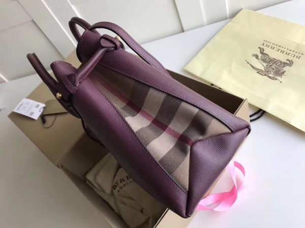 HOT SALE Burberry The Medium Banner in Leather and House Check