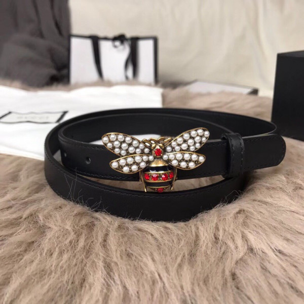 HOT SALE Gucci Queen Margaret leather belt