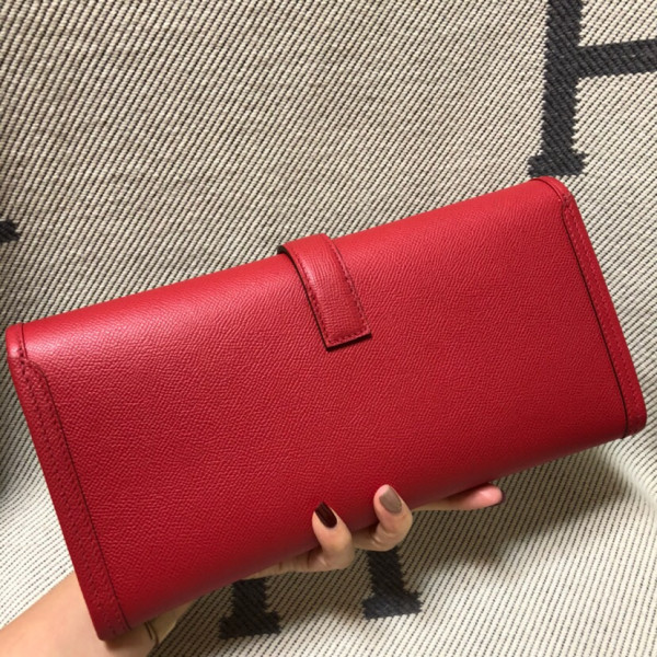 HOT SALE HERMES JIGE 29CM CLUTCH ALL HANDMADE