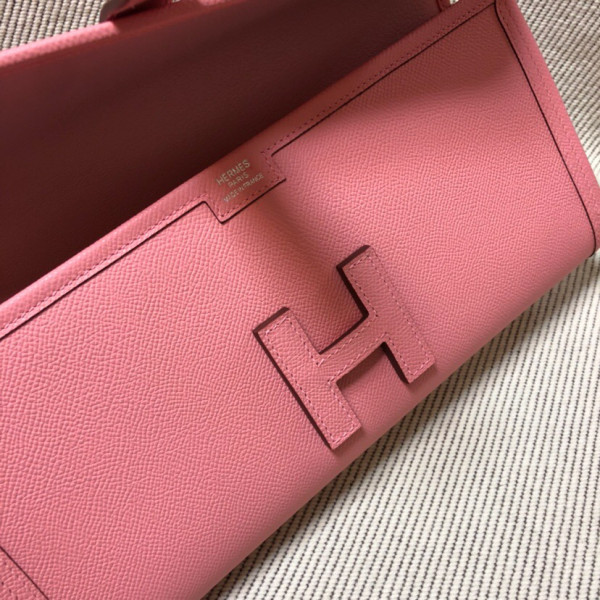 HOT SALE HERMES JIGE 29CM CLUTCH ALL HANDMADE