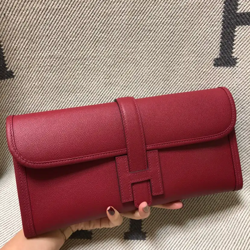 HERMES JIGE 29CM CLUTCH ALL HANDMADE