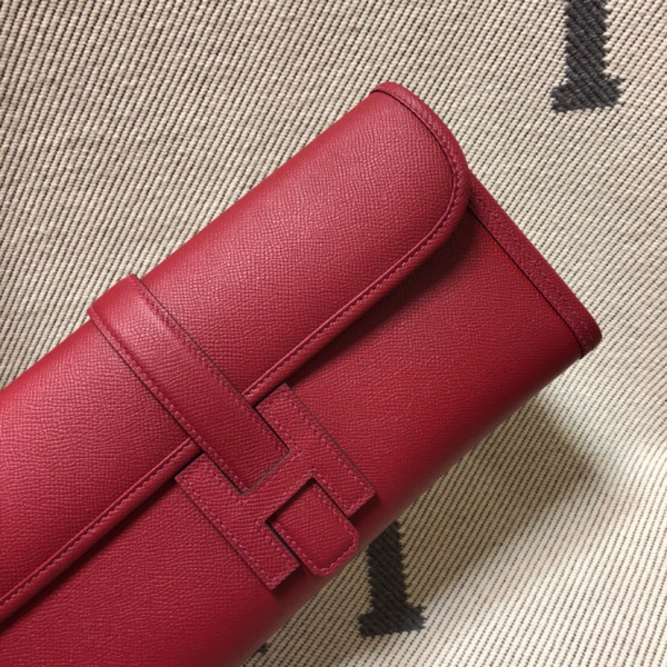 HOT SALE HERMES JIGE 29CM CLUTCH ALL HANDMADE