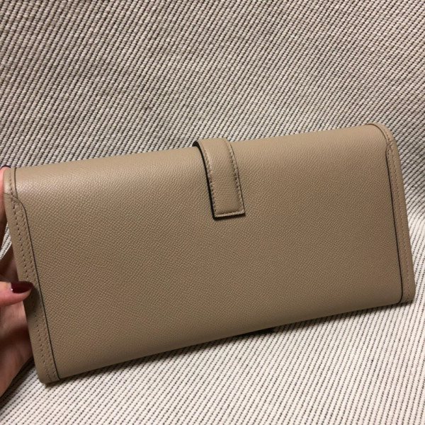 HOT SALE HERMES JIGE 29CM CLUTCH ALL HANDMADE